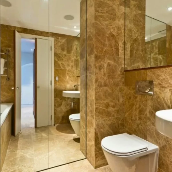 Marmer Light Emperador Kamar Mandi Brescia Stone